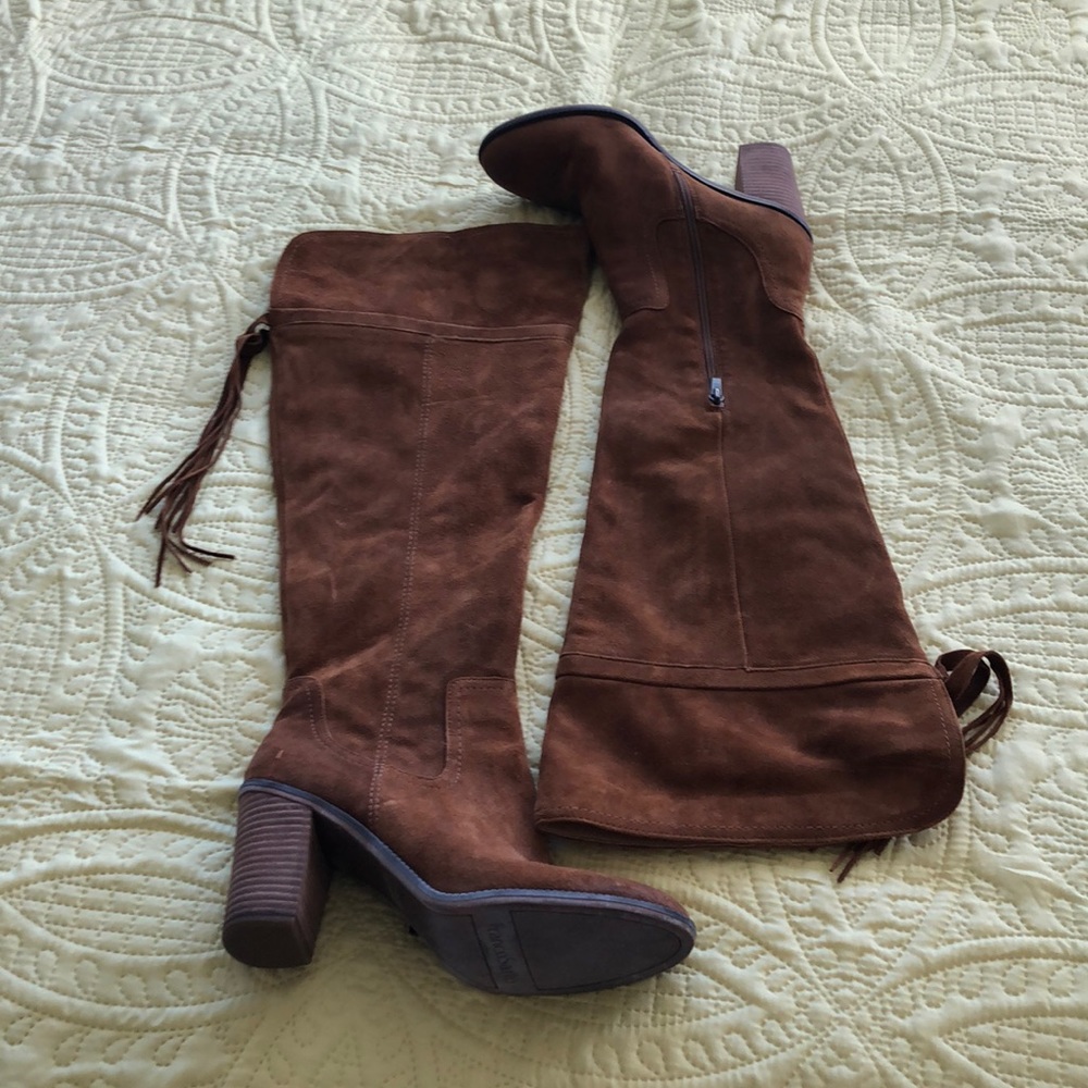Over the knee boots, extended calf. FrancoSarlo.